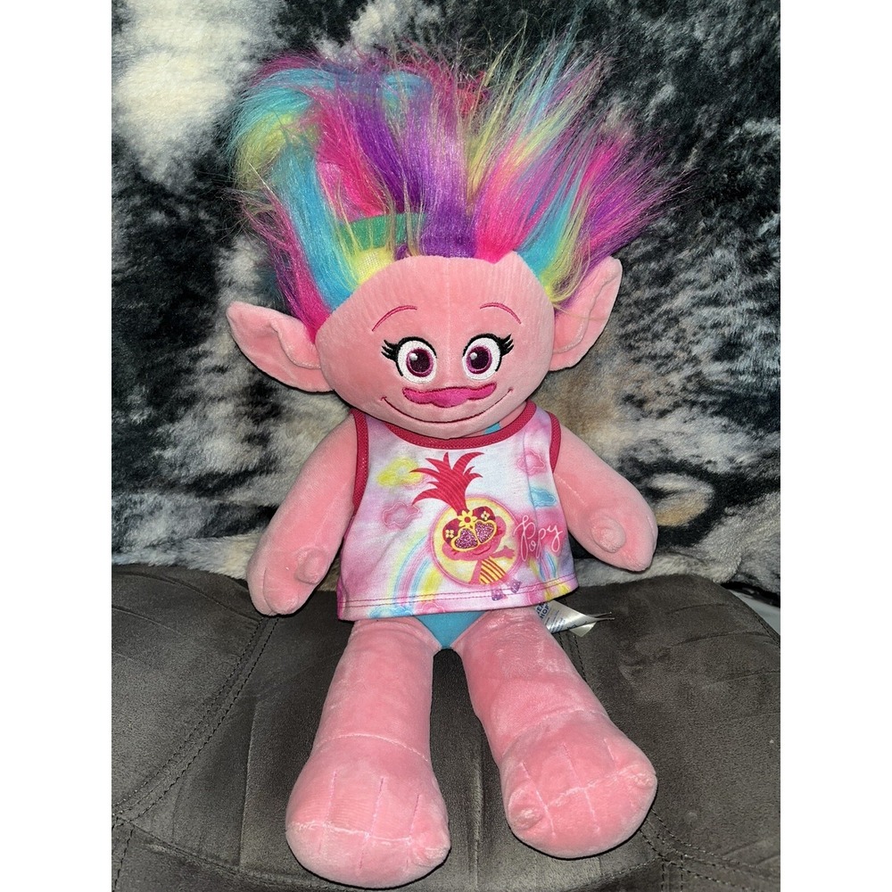 Build-A-Bear Workshop Poppy Troll Rainbow Dreamworks Plush‎